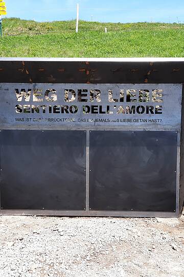 Wall of Love am Weg der Liebe. Sentiero dell'amore.