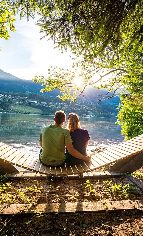 Ein atemberaubender Blick auf den Millstätter See vom Via Paradiso Wanderweg © Gert Perauer_MBN Tourismus