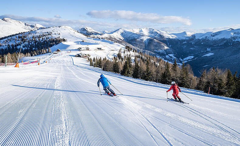 Skigenuss in St. Oswald mitten in den Kärntner Nockbergen © Gert Perauer_MBN Tourismus