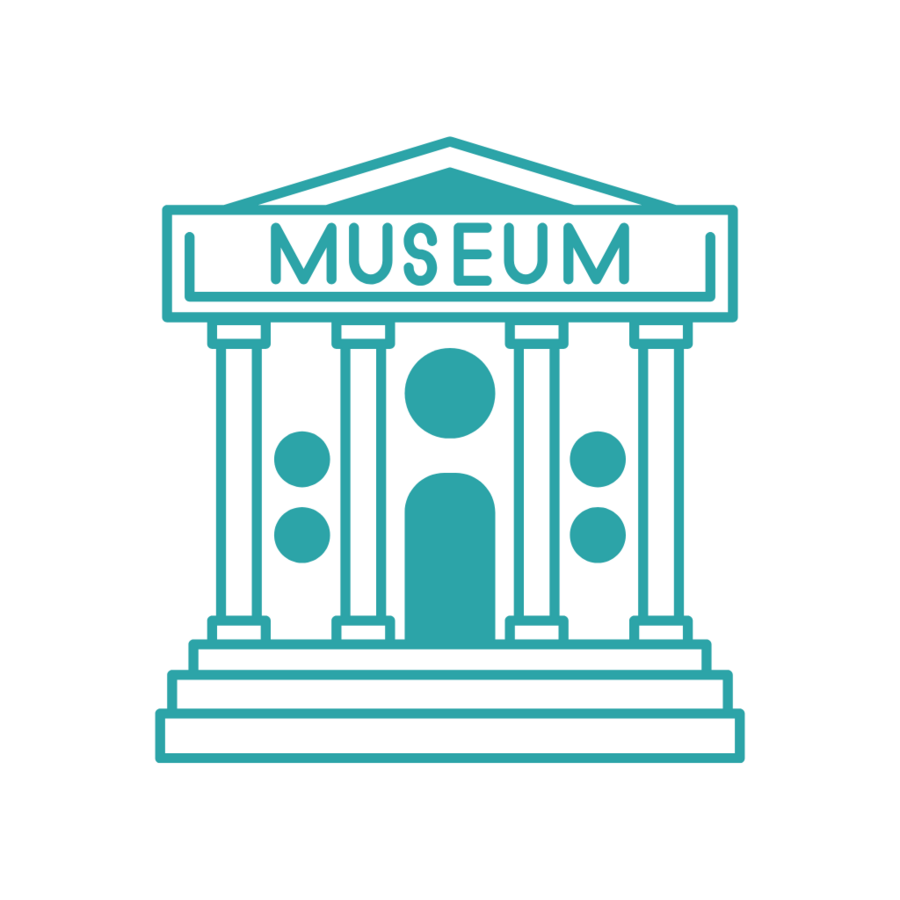 Icon Museum weisser Hintergrund © AI generated Image