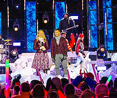 Stefanie Hertel & Marco Ventre moderieren das große Wenn die Musi spielt Winter Open Air in Bad Kleinkirchheim © Arno Gruber sen._MBN Tourismus