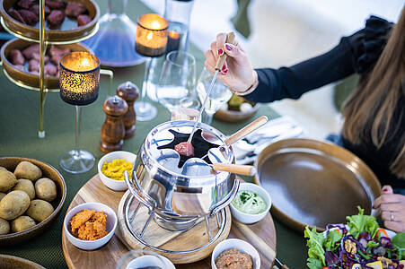 Snowflake Fondue: Winter Evening with Friends