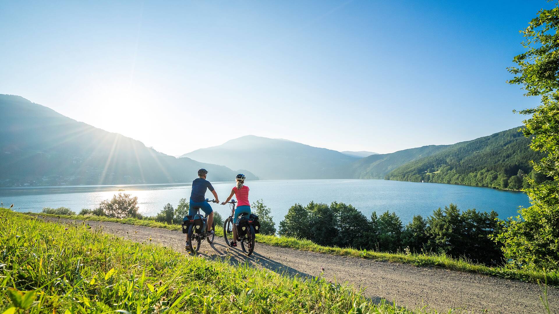 Radweg Seen Schleife am Millstätter See Radfahren um die Seen Schleife © Mathias Prägant_Kärnten Werbung