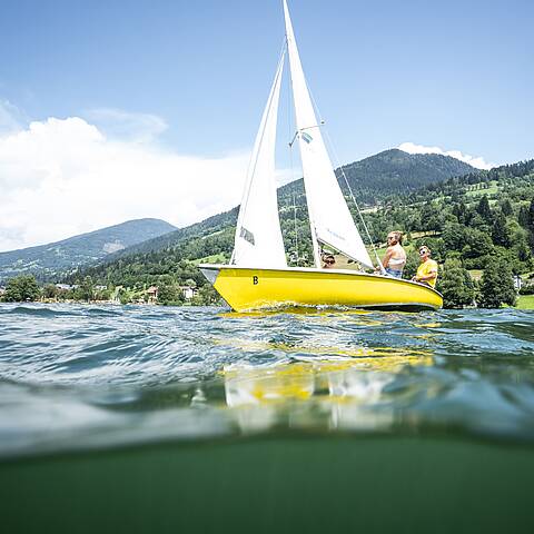 Ein Bootsausflug auf dem Millstätter See, ideal für Erholung und Naturgenuss © Gert Perauer_MBN Tourismus