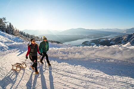 Tobogganing in Ferndorf