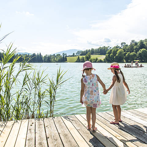 Maltschacher See mit Familie © Franz Gerdl_MBN Tourismus