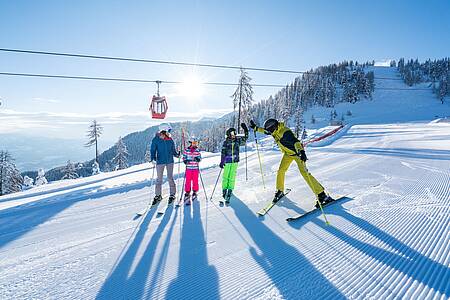Children ski for free