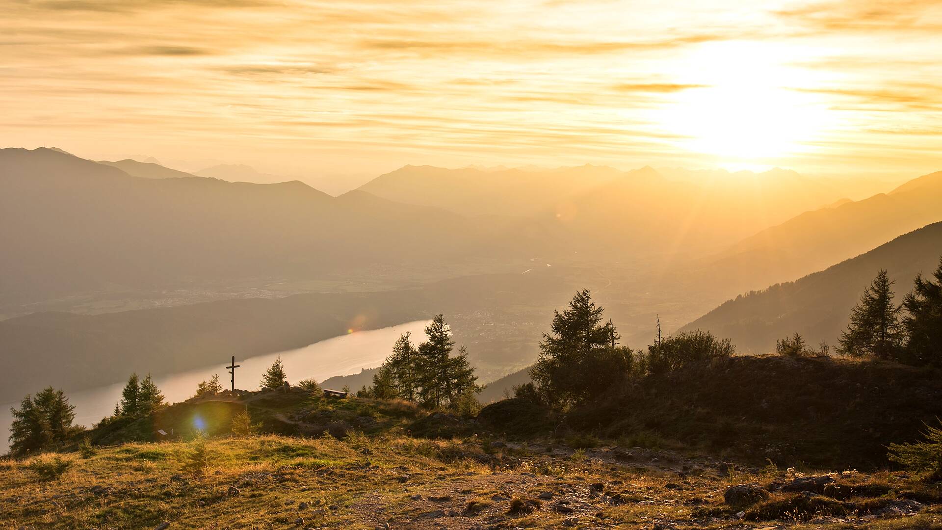 Unvergessliche Ausblicke auf den Millstätter See bei Sonnenuntergang © Franz Gerdl_MBN Tourismus