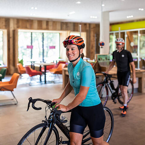 Radstellplatz im Explorer hotel © Daniel Zangerl