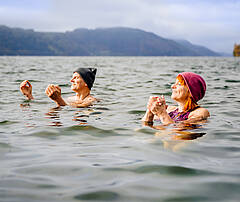 Kaltbaden im Herbst Millstätter See © Michael Stabentheiner_Kärnten Werbung