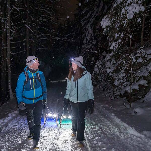 Rodeln in Badkleinkirchheim nachts© Mathias Praegant_MBN Tourismus