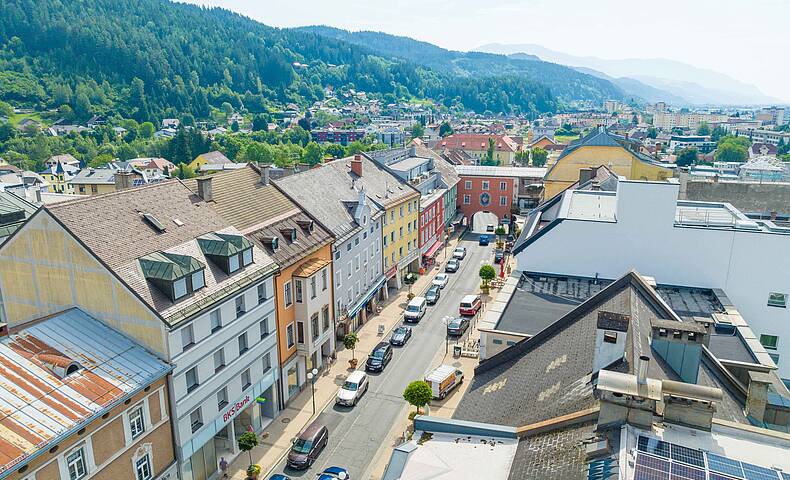 Spittal aus der Vogelperspektive © PSB Media_TVB Spittal